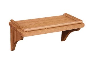 PÓŁKA 1 GŁĘBOKA Z OGRANICZENIEM DREWNIANA