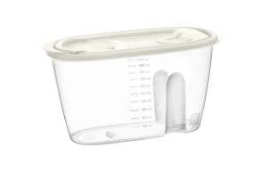 Pojemnik dozownik do żywności MOLLY 1000ml kremowy
