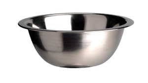 Miska kuchenna wysoka nierdzewna 30 cm srebrna