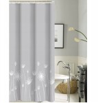 Zasłona kotara prysznicowa wieszaki Rosa 180x180 wz8 Poliester