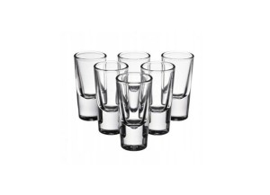Kieliszki do wódki shotów gładkie 28ml grube szkło 6szt. Cheers