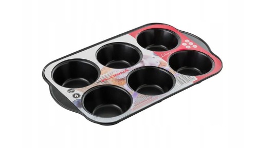 Blacha foremka na 6 muffinek babeczek Likoris Florina.jpg