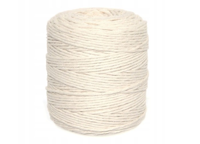 Sznurek do Makramy Bawełniany NATURALNY 200m 3mm.jpg