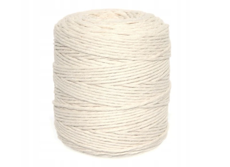 Sznurek do Makramy Bawełniany NATURALNY 200m 3mm.jpg