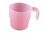 Kubek plastikowy turystyczny z uchem uchwytem 250 ml mix kolor