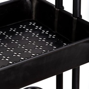 Metalowy regał wózek na kółkach szafka 3 poziomy czarny.jpg