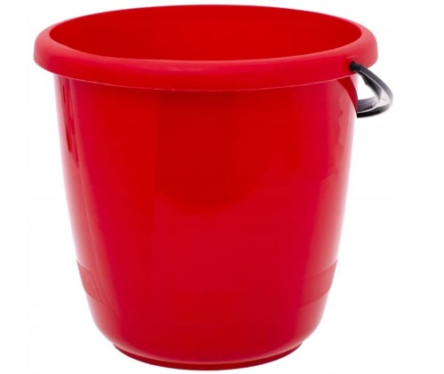 Wiadro wiaderko plastikowe okrągłe TUTTI  15L czerwone.jpg