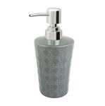 Dozownik na mydło stojący ceramiczny KAROS szary patchwork AWD 