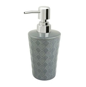 Dozownik na mydło stojący ceramiczny KAROS szary AWD.jpg