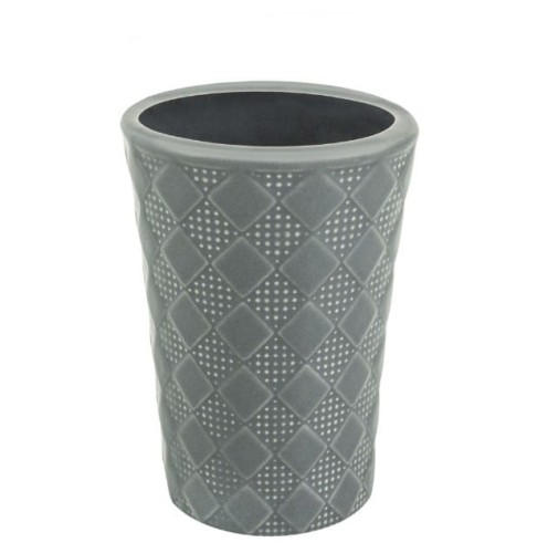 Kubek łazienkowy ceramiczny KAROS szary patchwork AWD.jpg