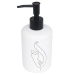 Dozownik na mydło w płynie stojący CARA  czarna pompka