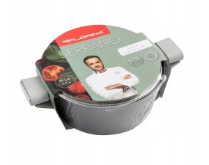 Garnek aluminiowy z pokrywką Florina Serrano 28 cm 6,1L.jpg