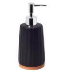 Dozownik na mydło w płynie stojący Kido czarny Bisk