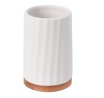 Kubek kosmetyczny łazienkowy Kido biały Bisk 