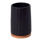 Kubek kosmetyczny łazienkowy Kido czarny Bisk 