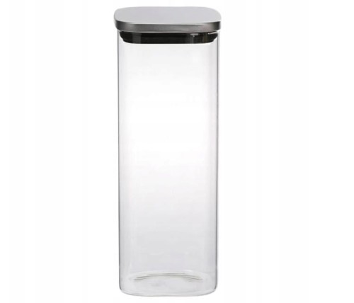 Pojemnik szklany kwadratowy na artykuły sypkie Remi 1730 ml.jpg