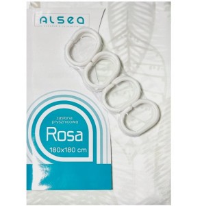 Zasłona kotara prysznicowa wieszaki Rosa 180X180 wz13 Poliester.jpg