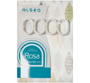 Zasłona kotara prysznicowa wieszaki Rosa 180X180 wz 16 Poliester.jpg