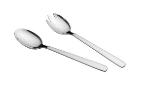 Zestaw sztućców do sałaty w połysku