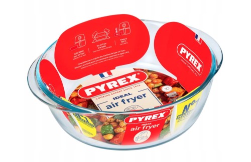 Naczynie żaroodporne pojemnik szklany do AIR FRYER 1 L 20x18 cm PYREX