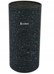 Stojak blok na noże ELITEHOFF czarny marmurek