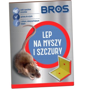 Bros lep na myszy i szczury pułapka lepowa 1 szt.