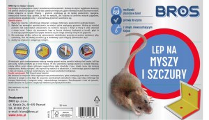 Bros lep na myszy i szczury pułapka lepowa instrukcja użytkowania