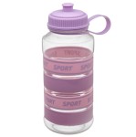 Butelka sportowa na wodę i napoje MAXI 1000ml różowa GALICJA