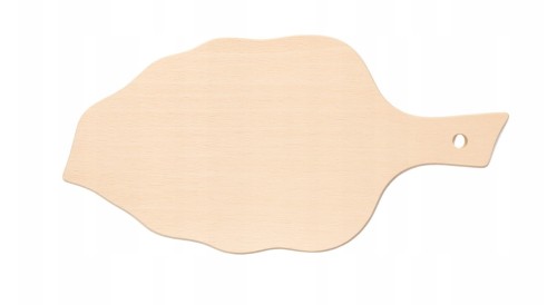 Deska drewniana do krojenia LIŚĆ z frezem 40cm od góry