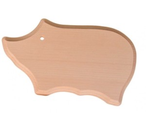 Deska drewniana do krojenia Świnka 31 cm