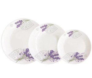 Komplet obiadowy 18-elementowy Esmene Lavender
