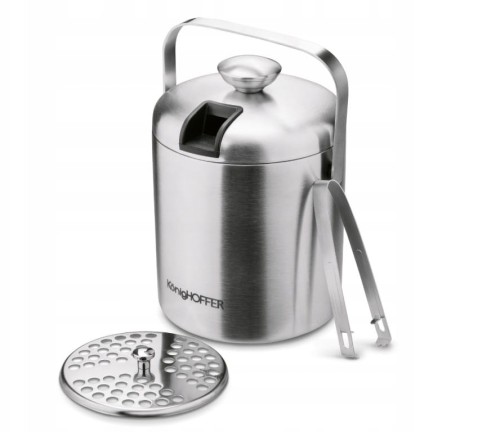 Wiaderko do lodu na lód ze szczypcami Lugo Matowe Konighoffer 1,3 L