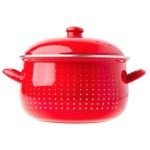 Garnek emaliowany baryłka Kropki 24 cm 6,2 L ODELO