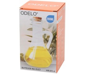 Butelka szklana z korkiem dozownik MIKAYLA 280 ml na oliwę olej ocet maggi opakowanie