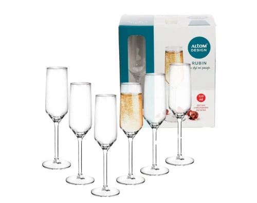 Kieliszki do szampana Rubin 220 ml 6 sztuk Altom