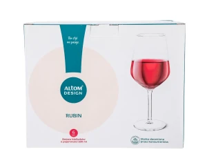 Kieliszki do wina czerwonego Rubin 530 ml 6 sztuk Altom opakowanie