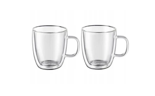 Szklanki termiczne 2szt z podwójną ścianką 350ml MIA