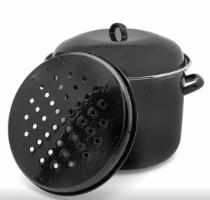 Garnek emaliowany do gotowania słoików powidlak duży 30cm 15L