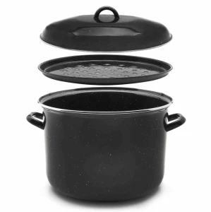 Garnek emaliowany do gotowania słoików powidlak duży 30cm 15L 