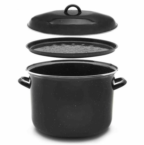 Garnek emaliowany do gotowania słoików powidlak duży 30cm 15L